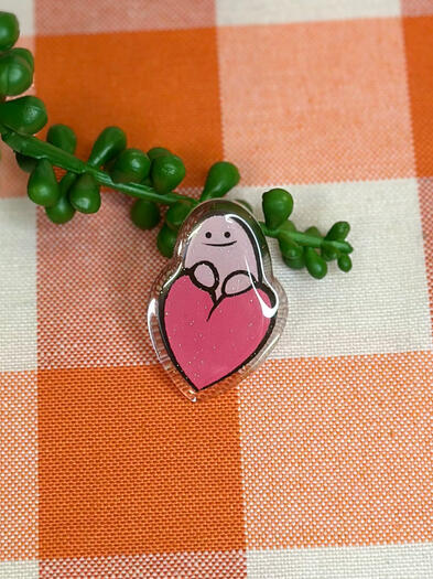 Heart Blorbo Pin
